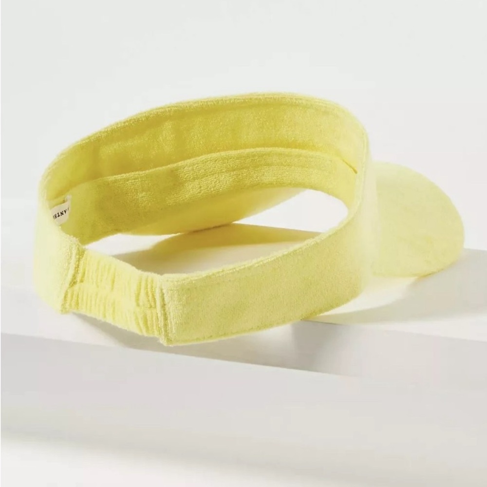 NWT Anthropologie Terry Visor Hat‎ Textile Yellow - Picture 4 of 7